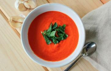 Meatless Monday: Silky, Sweet & Spicy Roasted Red Bell Pepper Soup