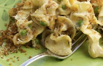 Noodles and Green Pea Casserole (Gluten-Free, Vegan Recipe)